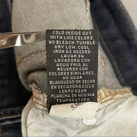 1822 Denim Stitch Fix | Jeans Distressed Skinny Stretch Dark Wash - Picture 9 of 10